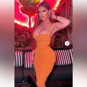 Misty Bandage Midi Dress